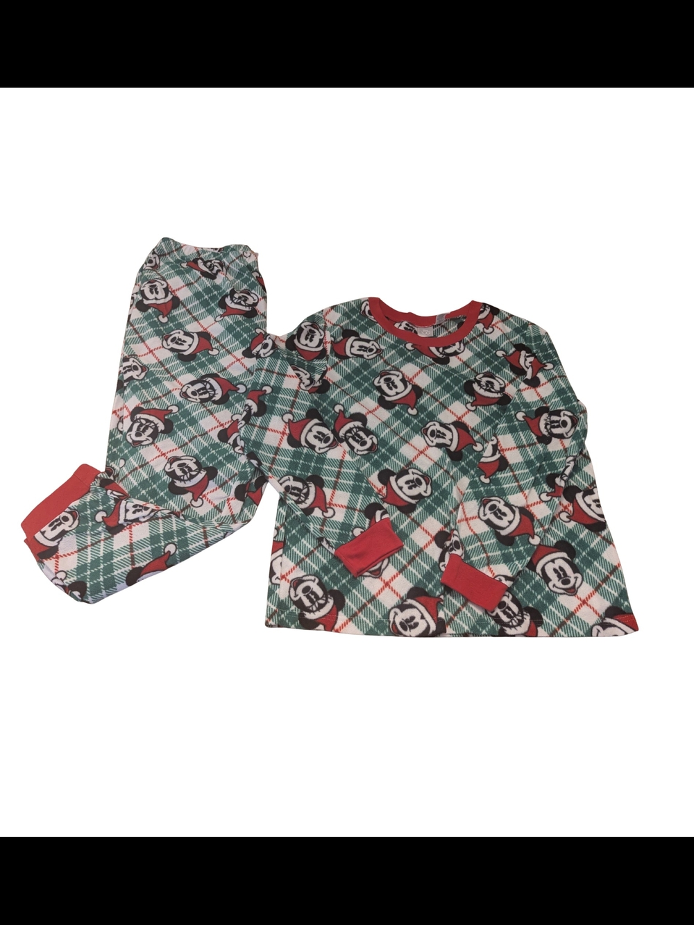 EUC Disney 100 Womens Large Mickey Minnie Mouse Holiday Christmas Pajamas